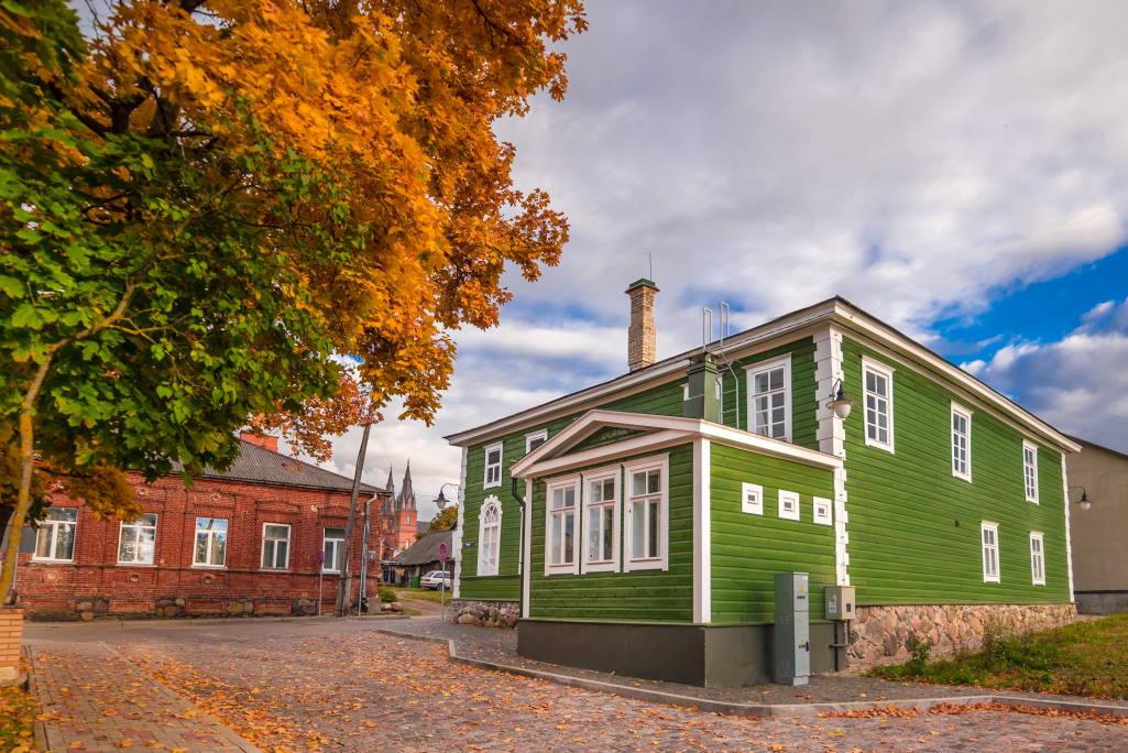 Rezekne grønn synagoge. Foto: Rezekne Tourism Center